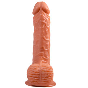 Realistic USB Male Dildo with Retractable Heating Function – Flesh Color