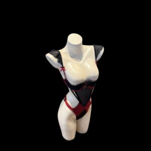 Red Open-Back Bodysuit – Bold, Flirty & Seductive